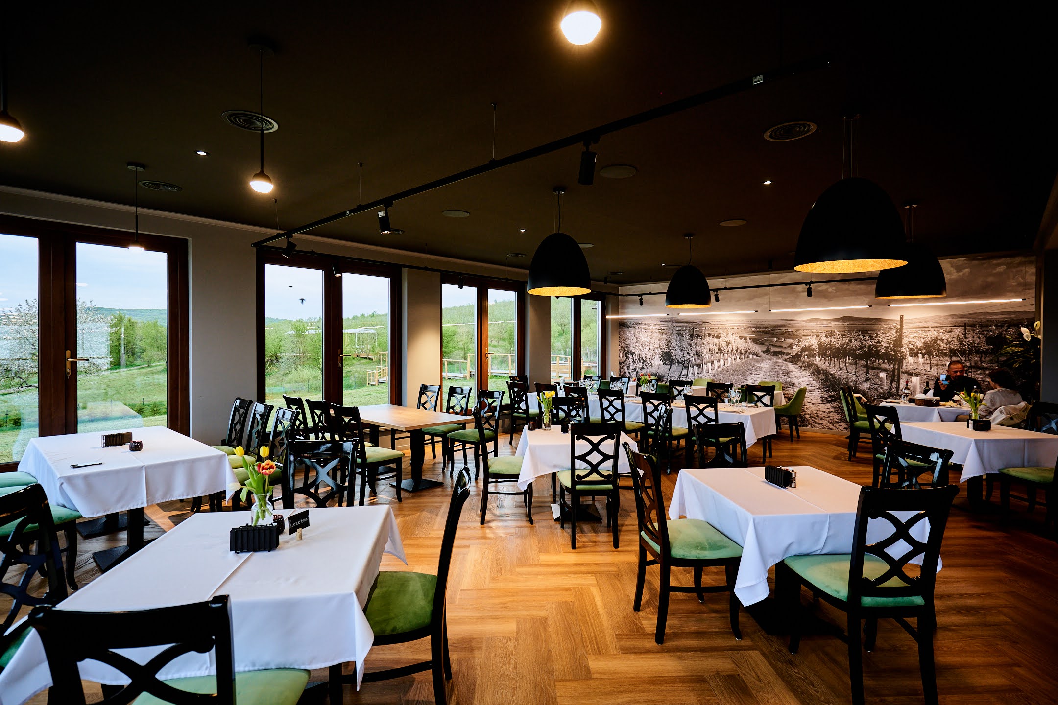 Sala interioară a restaurantului Hotel Jelna